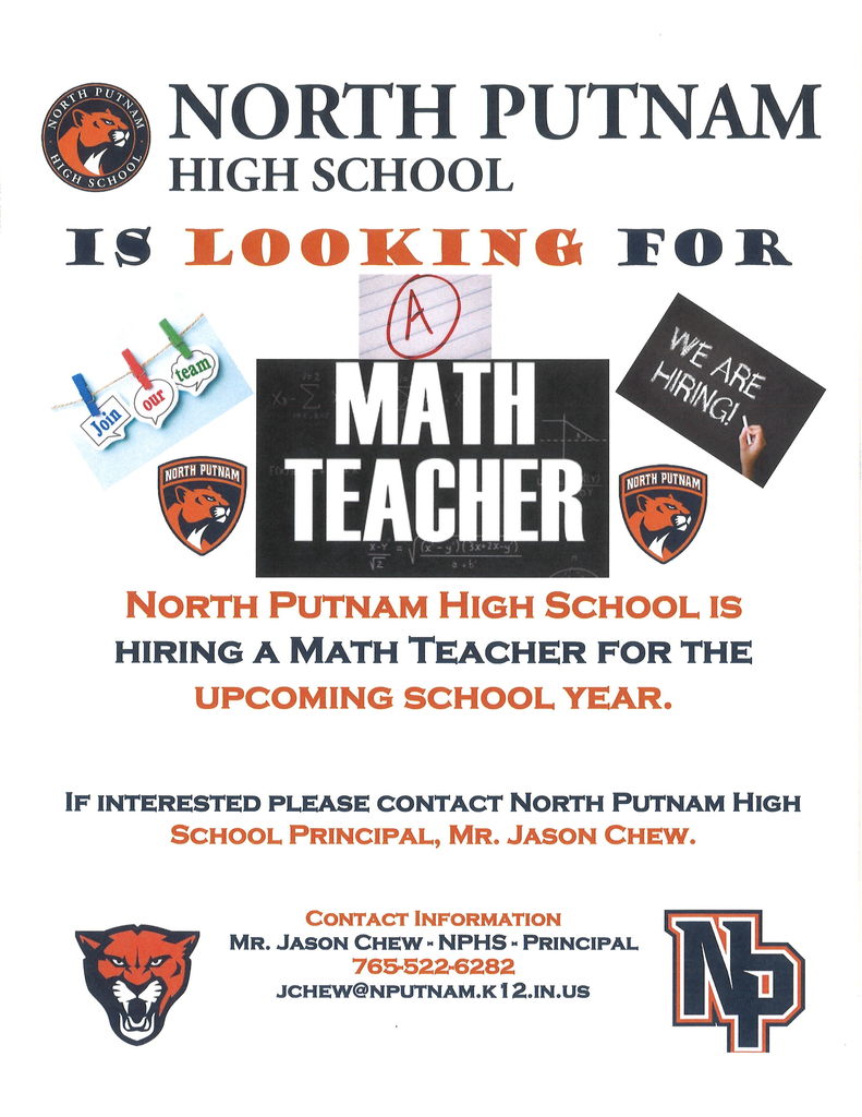 NPHS Math Opening Flyer