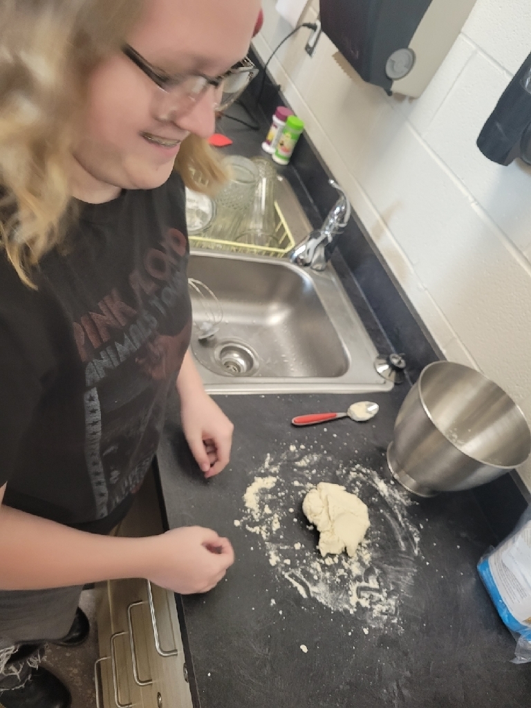 kneading rice flour