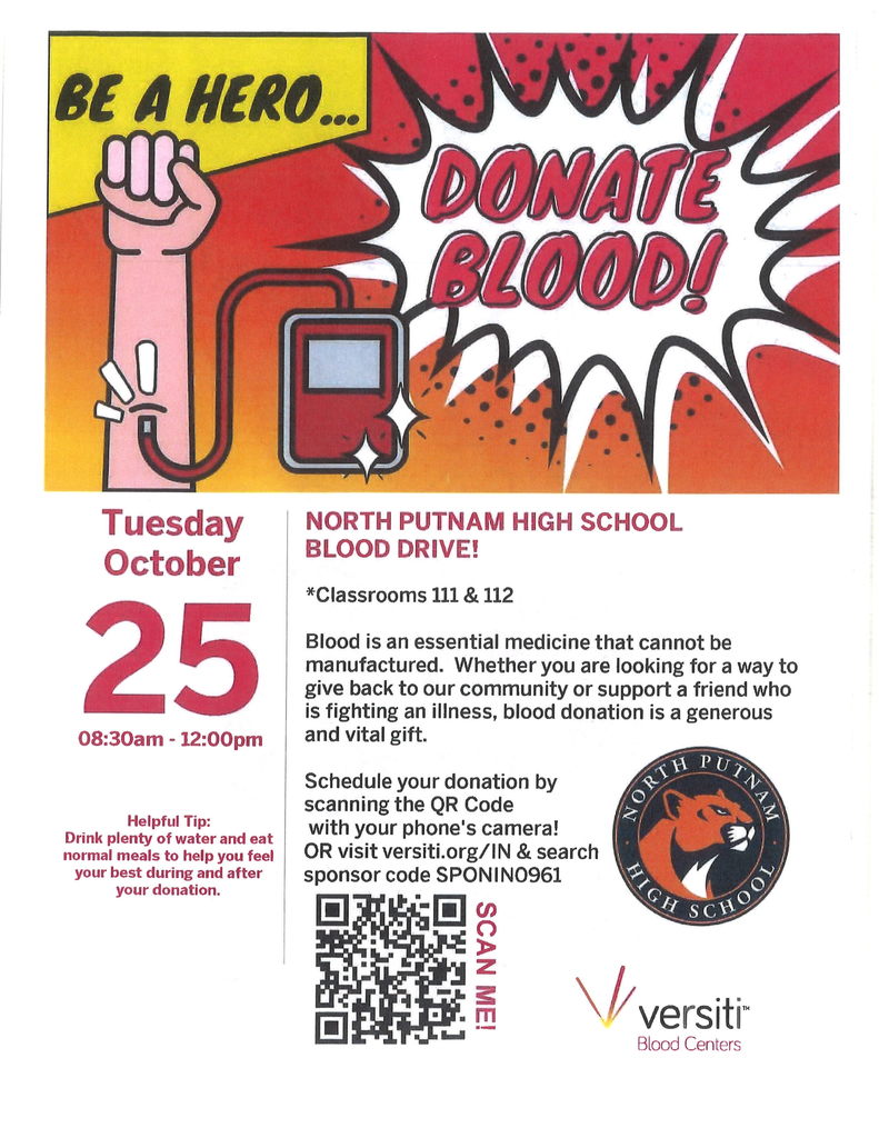 NPHS Blood Drive - October 25