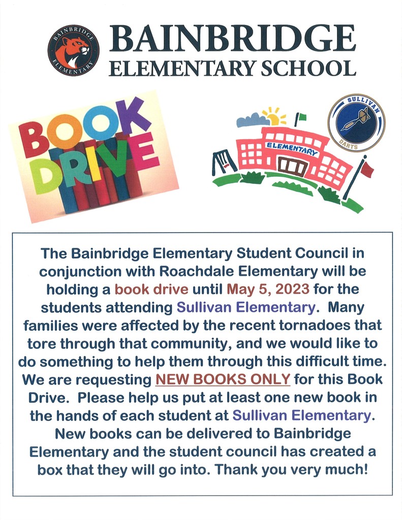 Book Drive for Sullivan Elementary